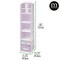mDesign Fabric Nursery Hanging Organizer with 7 Shelves/3 Drawers